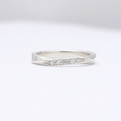 美しいダイヤモンドペアリング 結婚指輪 マリッジリング スイート10 結婚記念日リング PT8021P 4枚目の画像