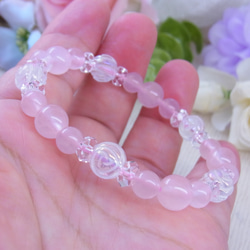 お値下げ祭】ローズクォーツ 薔薇水晶 ブーケ風 愛 幸せな女性 お守り