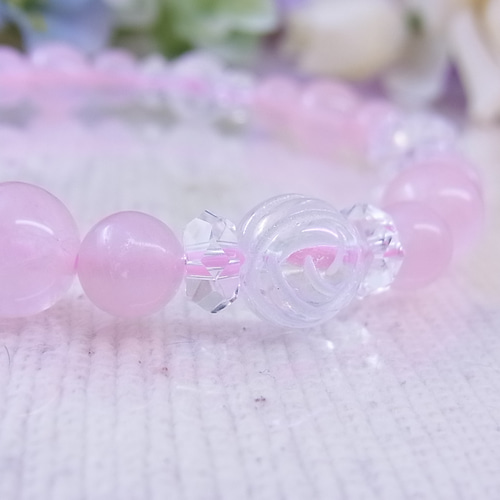 お値下げ祭】ローズクォーツ 薔薇水晶 ブーケ風 愛 幸せな女性 お守り