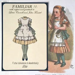 「不思議の国のアリス」キャラクターポストカード　オリジナル4枚セット(アリス4種類) 5枚目の画像