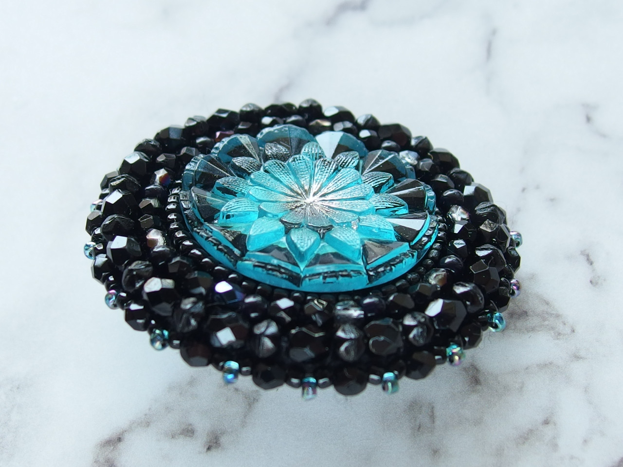 花型クリスタルヘアゴム 花型クリスタルヘアゴム