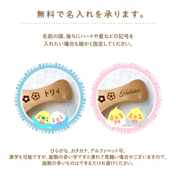 【名入れ無料】セキセイインコ・ウッドティーメジャースプーン 3枚目の画像