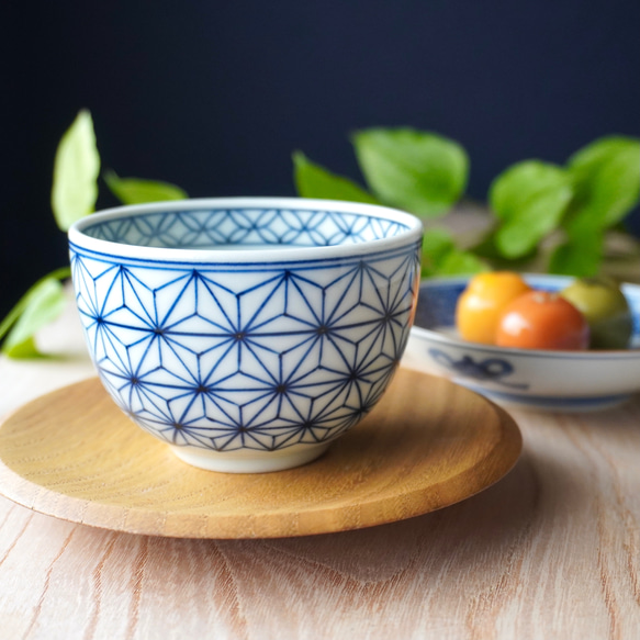 麻の葉.桜の小皿3枚セット（赤青茶） 【公式通販】