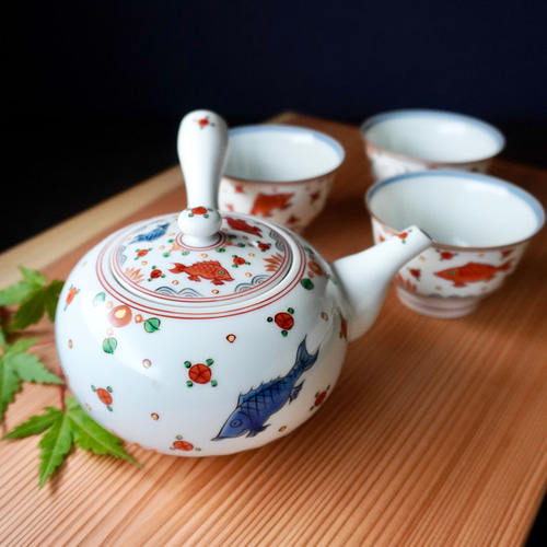 KORANSHA 金彩梅茶器セット 茶器|有田焼の老舗-香蘭社オンライン