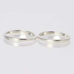 ねじりラインが美しいペアリング マリッジリング 結婚指輪に 名入れ刻印無料  PT8038P 5枚目の画像