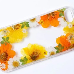 全機種対応iPhone Xperia Galaxy スマホケース 押し花ケース 人気 押し花 ❀ケース 花束 花物語 2枚目の画像