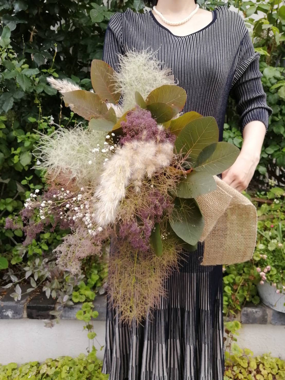 今年も大人気！ふわもこスモークツリーとパンパスグラスのドライ