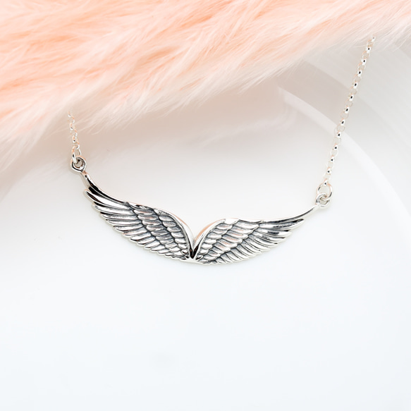 天使 飛翔 翅膀 Angel wing s925 純銀 項鍊 生日 情人節 禮物 第5張的照片