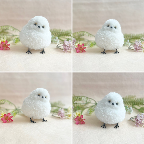 シマエナガのぽんぽん シマエナガ エナガ ぬいぐるみ kunchamy 通販