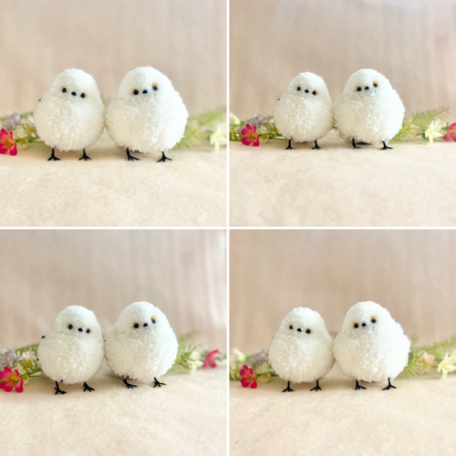 シマエナガのぽんぽん シマエナガ エナガ ぬいぐるみ kunchamy 通販