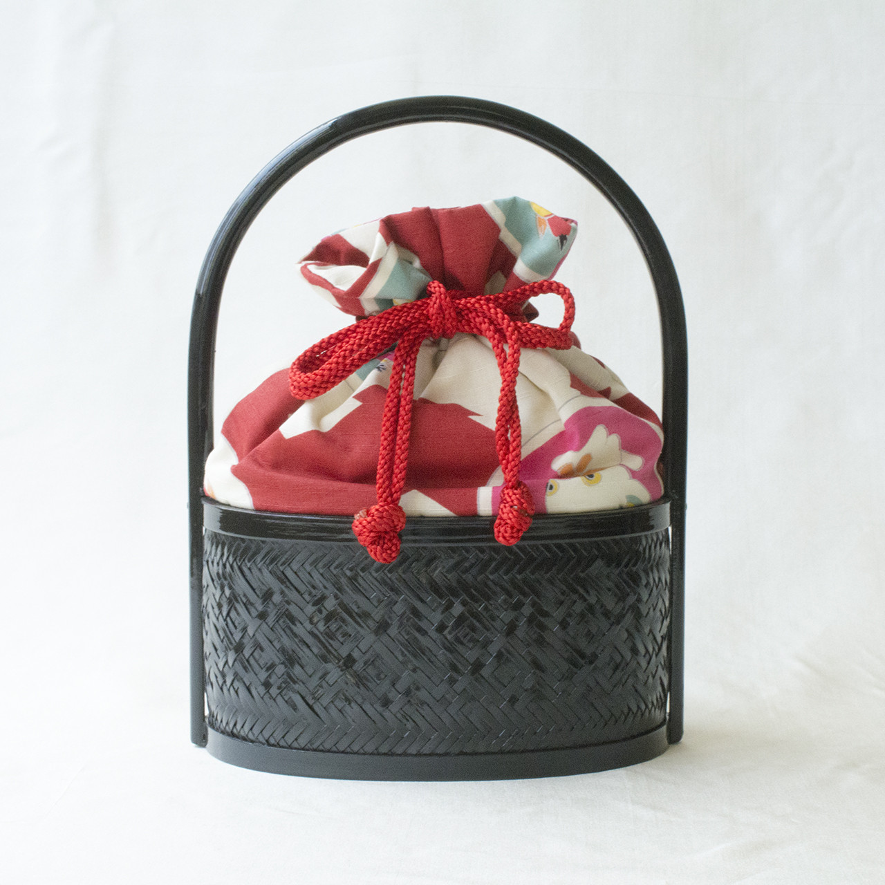 巾着バック　 松皮菱におもちゃ　和装小物　浴衣