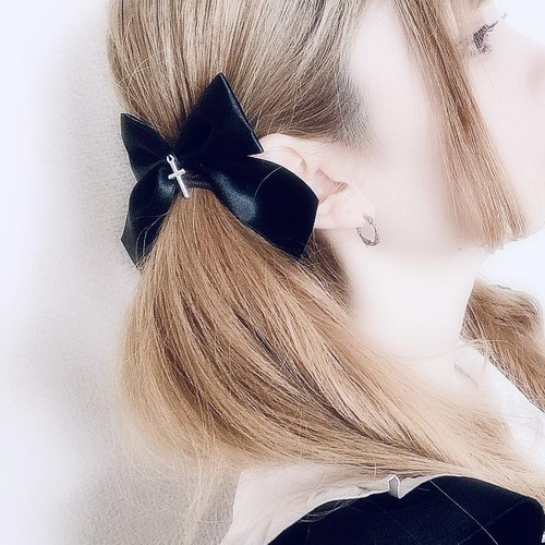 ポニーリボン ゴスロリ ツイステ ヘアゴム ヘアクリップ Ank Rouge ヘアクリップ 「ツイステッドワンダーランド」リボン