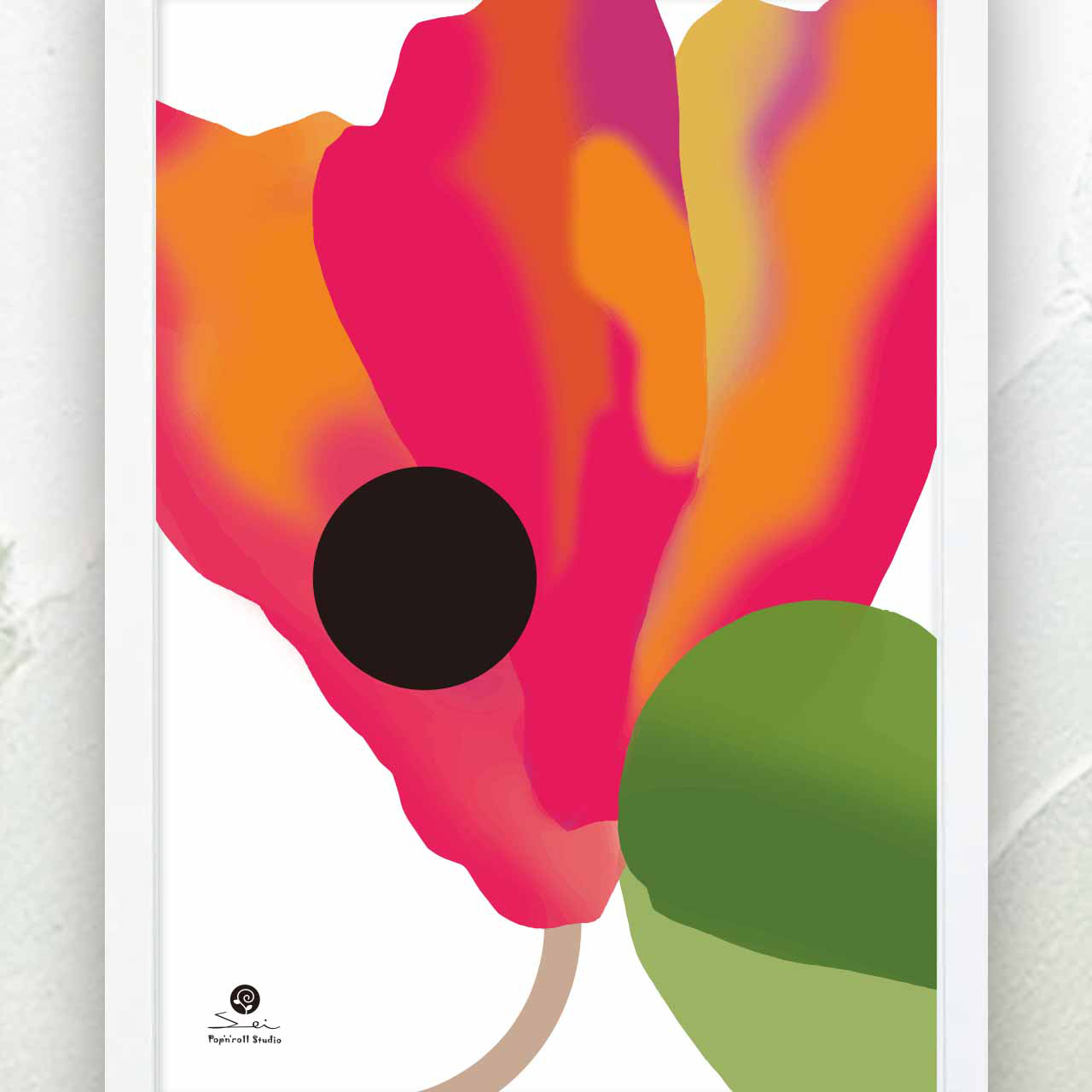 花花　  ポスター　アート　seiで検索　結婚祝い　新築祝い　誕生日 　アート   ｃ-415-0