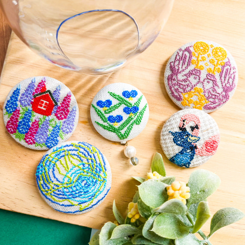 梅雨の花 ツユクサ風 ヘアゴム