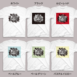 エキゾチックショートヘア猫のアートTシャツ 全12色 XS〜3XLサイズ 選べる生地・ビッグシルエット（グランジ） 3枚目の画像