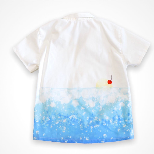 2枚まとめ買いクリームソーダ半袖シャツ ホワイト クリームソーダの開襟シャツ シャツ Areu 通販 14274771｜Creema