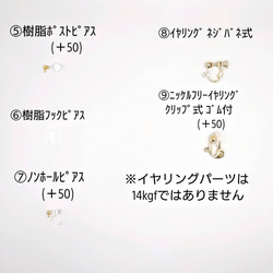 14kgf スリーピングビューティーターコイズ ピアス 6枚目の画像