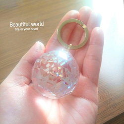 おおきなオーロラキーホルダーサンキャッチャーSWAROVSKICRYSTAL(受注製作) 11枚目の画像