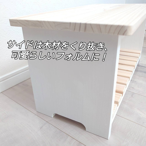 ウッドデッキ風 木製2段ラック ウッドデッキ風木製2段ラック 棚・シェルフ・ラック OC Handmade 通販
