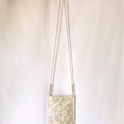 obiサコッシュ 『花尽くし』 帯/シルク/スマホショルダー 4枚目の画像