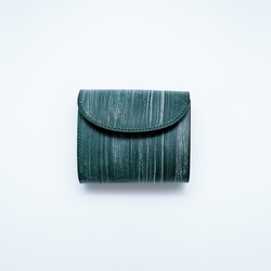 flap mini wallet [ BRIDLE LEATHER GREEN ] 1枚目の画像