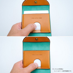 flap mini wallet [ BRIDLE LEATHER GREEN ] 14枚目の画像