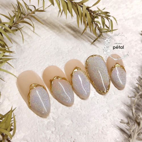 オーダー】【カラー変更OK】ネイルチップ マグネットシンプルキラキラ