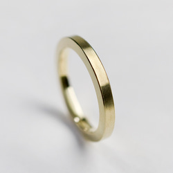 つや消し 真鍮シックフラットリング 2.5mm幅 マット｜BRASS RING｜779 5枚目の画像