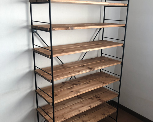 アイアンシューズラック9段(3足×9段27足用) 97f656da25b4b27e4a492b9da23c5c