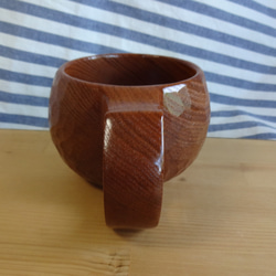 梨の一木彫りコーヒーカップ 6枚目の画像