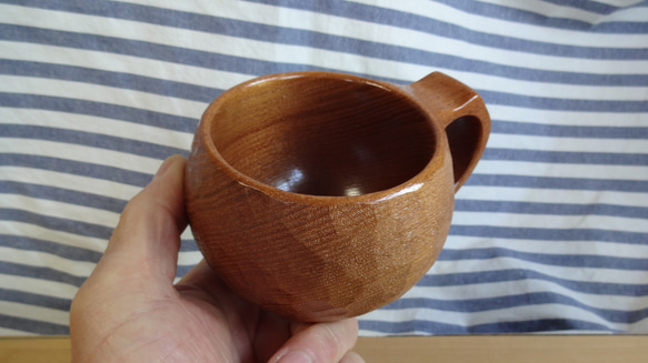 梨の一木彫りコーヒーカップ 10枚目の画像