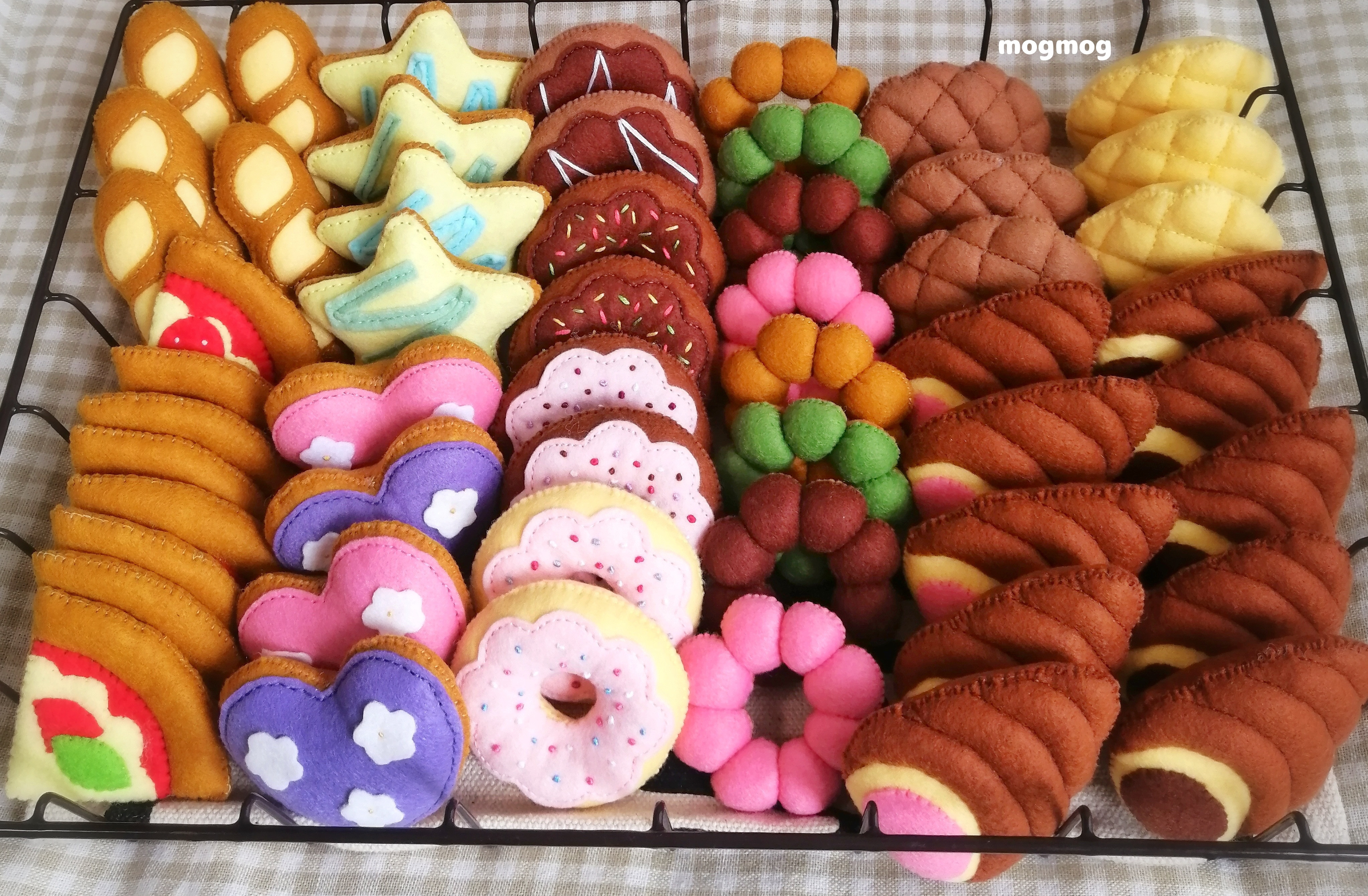 選べる5つ】フェルト おままごと♡ミニパン＆ドーナツ 全25種