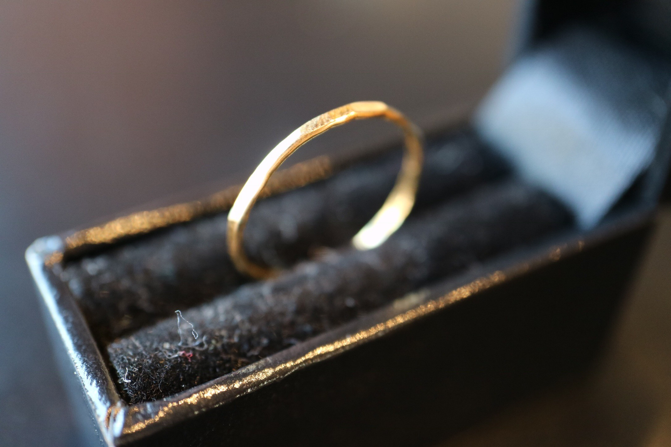 Gold slim K18リング　（20R-11)