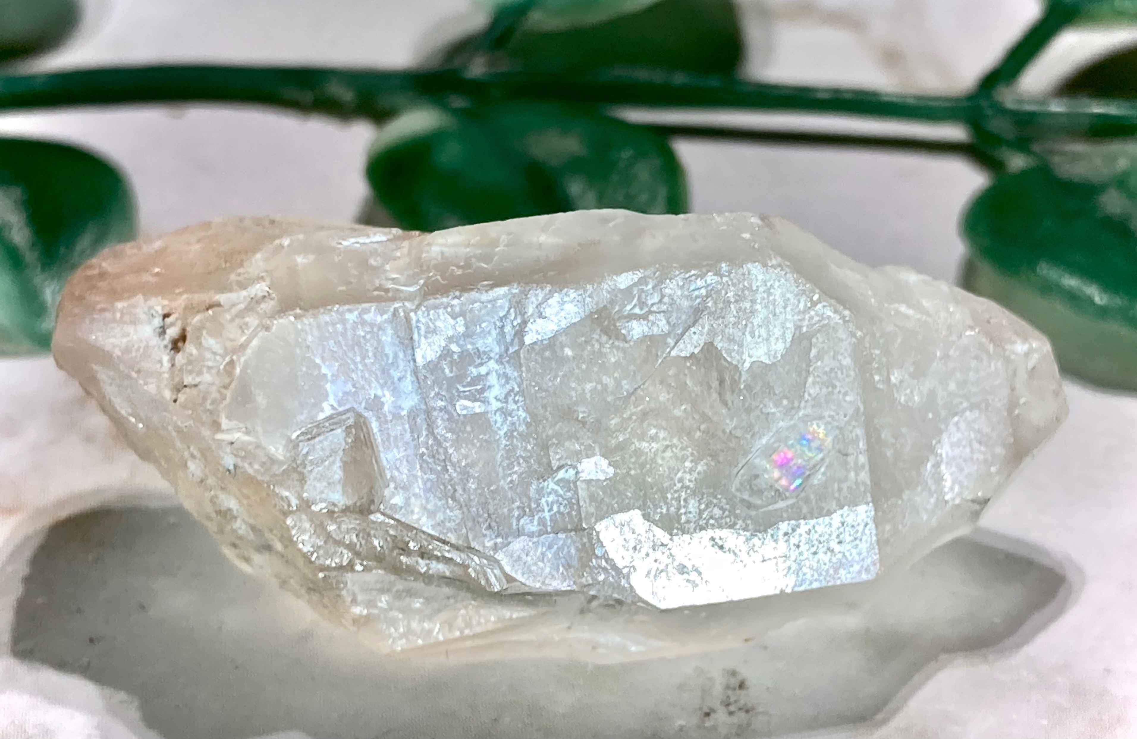 Amazon.co.jp: 子持ち水晶 レインボー レムリアンシード