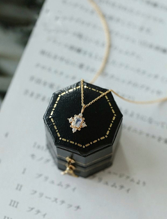 ルーナ」 ネックレス ブルームーンストーン 天然石 宝石質
