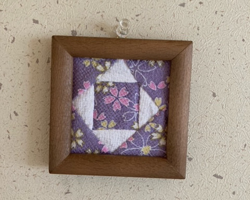 和布のパッチワーク ミニ額飾り その他インテリア雑貨 chiku1957 通販