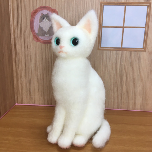 【♡MARIE♡プロフ必読】羊毛フェルト猫 ♡MARIE♡プロフ必読様専用です♪ 羊毛フェルト 猫 No.1 三毛