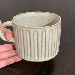 陶器　しのぎマグカップ 10枚目の画像