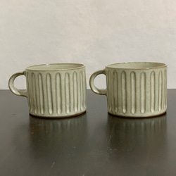 陶器　しのぎマグカップ 3枚目の画像