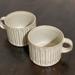 陶器　しのぎマグカップ 5枚目の画像