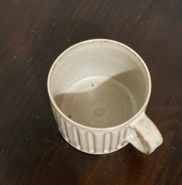 陶器　しのぎマグカップ 7枚目の画像