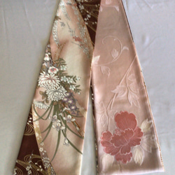 着物リメイクストール  ピンク花柄系 4枚目の画像