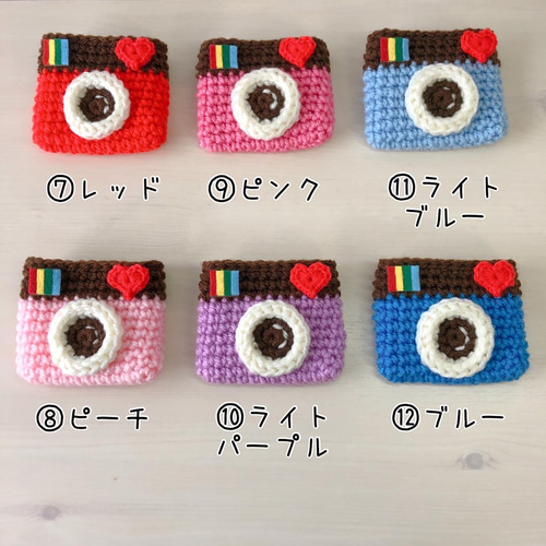 ペット用♡インスタ風カメラポシェット 12カラーから選べます ペット服 