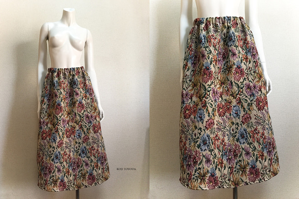 【オーダーメイド】ゴブラン織りスカート（KOJI TOYODA） 2枚目の画像