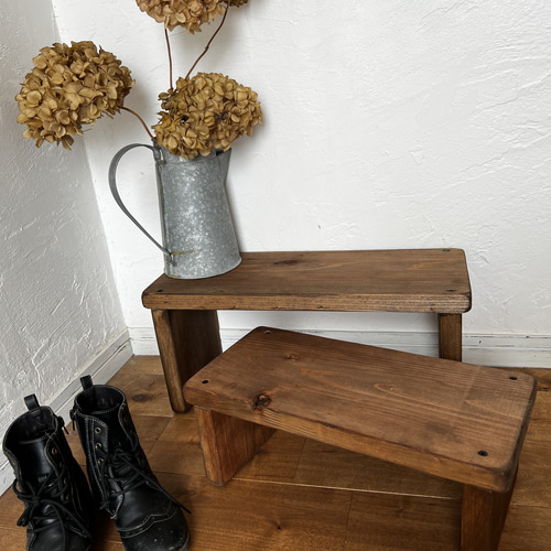 踏み台 花台 フラワースタンド シェルフ インダストリアル