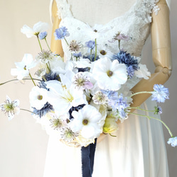 ホワイト胡蝶蘭♪アームブーケ ブートニア付き ウェディング