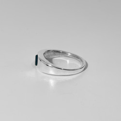 圓形戒指 S 烏木 silver925 戒指戒指 第3張的照片