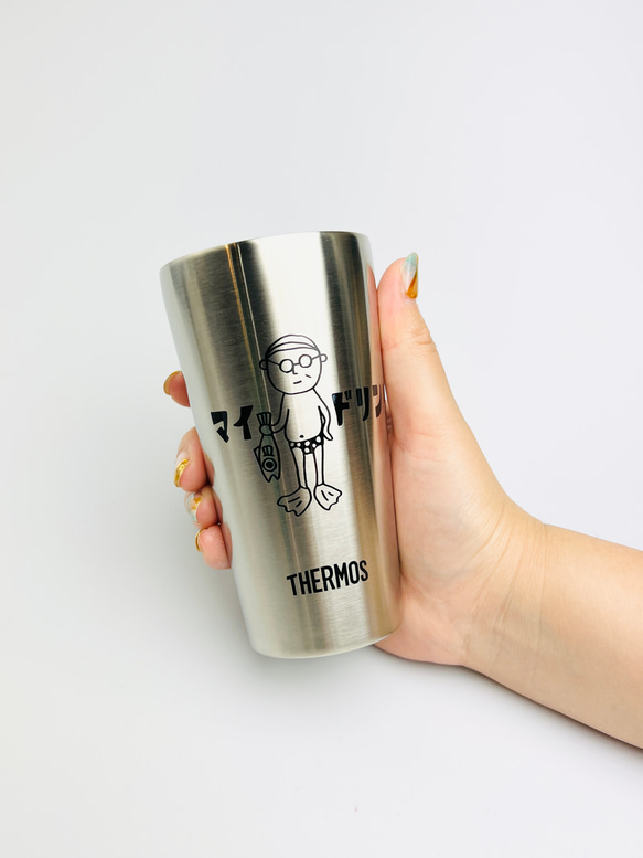 [已停產] Uncle Glasses and Mr. Seki&#39;s Thermos 真空保溫杯 *300mL 一對套裝 第3張的照片