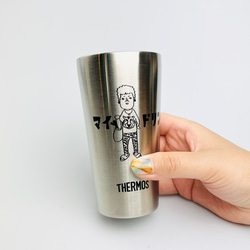 [已停產] Uncle Glasses and Mr. Seki&#39;s Thermos 真空保溫杯 *300mL 一對套裝 第4張的照片