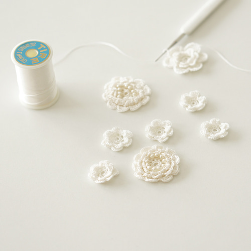 ❀まりりん♥オーダーページ❀　ハンドメイド　レース編み ハンドメイド♥️レース編み ドイリー✻ ✽ ひまわりと